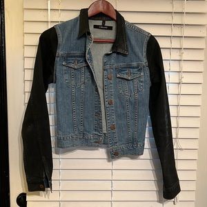 JBrand Jean jacket with black sleeves S